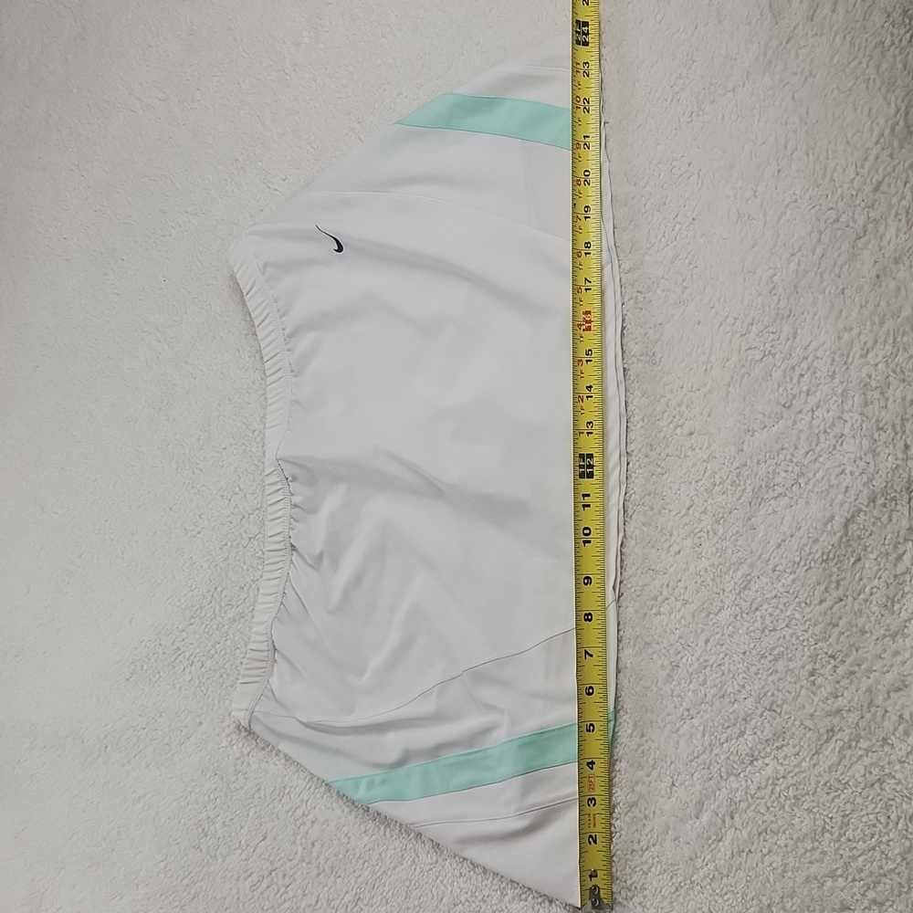 Nike White Skort with Mint Green Aqua Accents - Picture 3 of 10